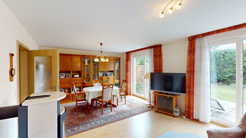 Wohnzimmer Doppelhaush�lfte Dresden