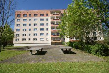Ostansicht Ein Block mit 5 Eing�ngen in Chemnitz