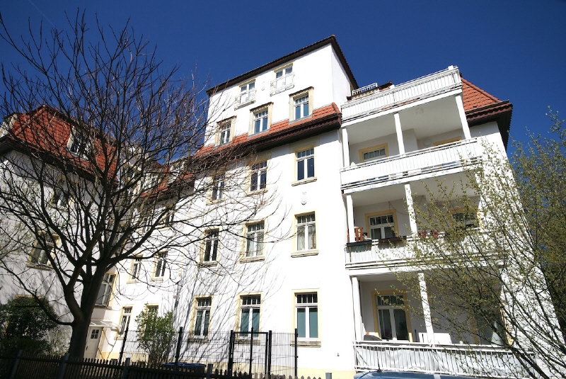 Geb�udeansicht Wohnung Dresden