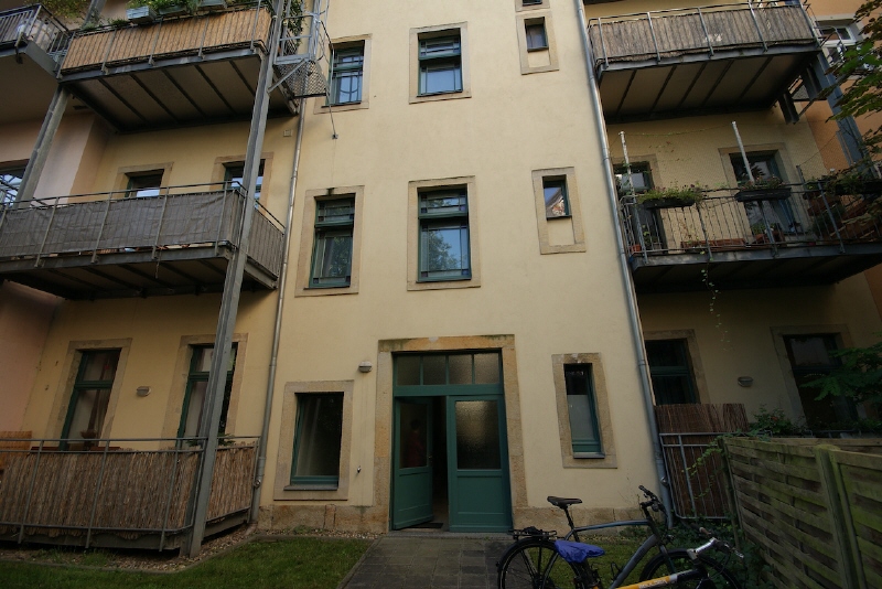 Hofseite Wohnung Dresden
