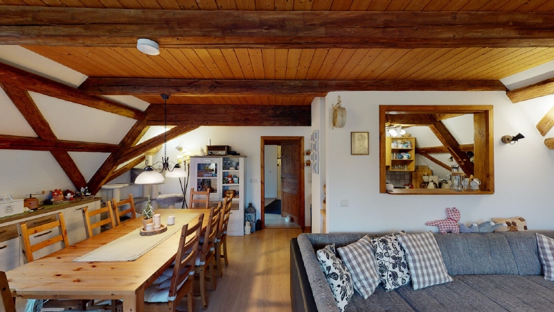 Wohnzimmer Dachgeschoss Haus Struppen
