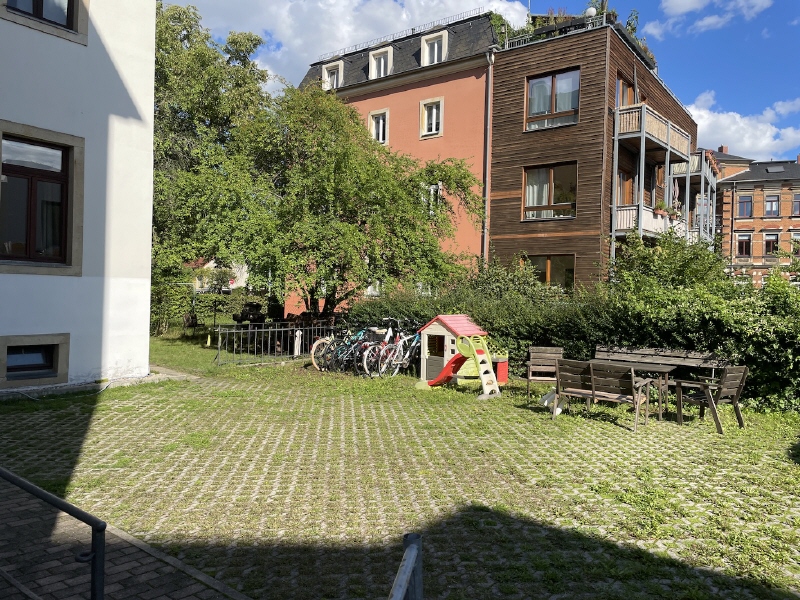 Geb�udeansicht Wohnung Dresden