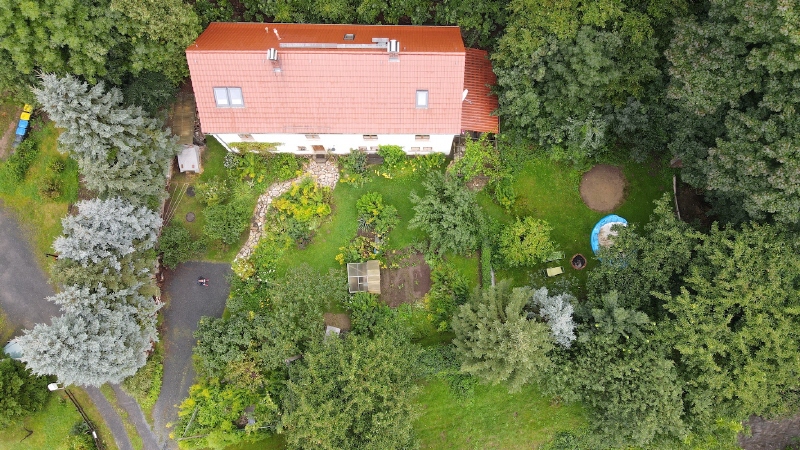 Luftansicht Einfamilienhaus Kreischa