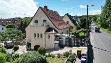 Hausansicht Blick ins Gr�ne �ber Dresden