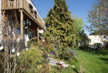Gartenbereich A-Lage mit Traumblick �ber ganz Dresden