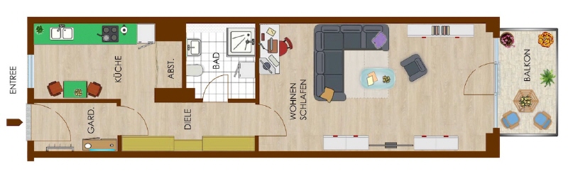 Grundriss Wohnung Chemnitz