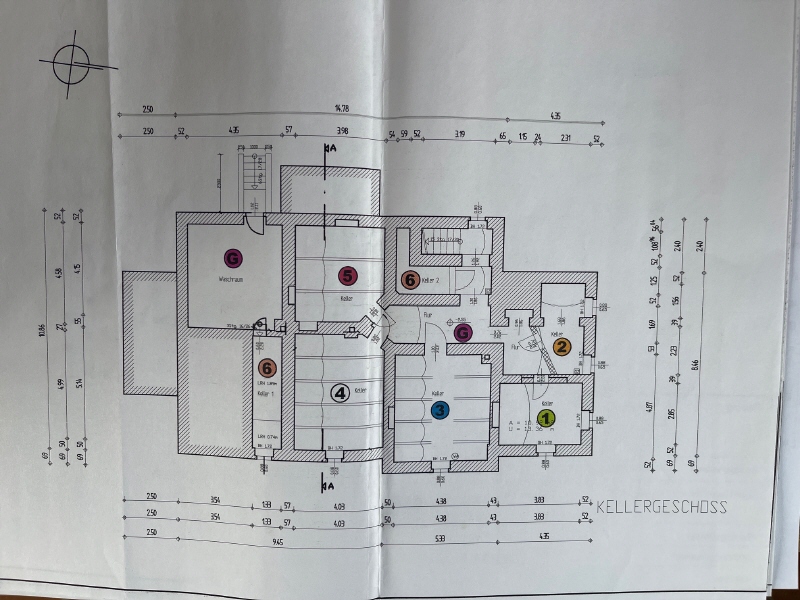 Grundriss Kellergeschoss Mehrfamilienhaus Dresden