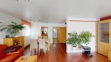 Wohnzimmer Gepflegte Doppelhaush�lfte im Dresdner Norden
