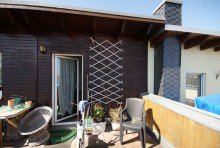 Ausgang Tachterrasse A-Lage mit Traumblick �ber ganz Dresden
