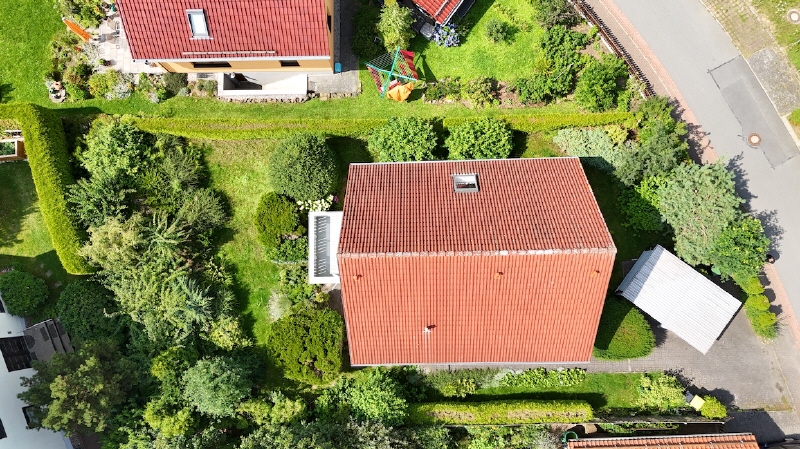 Ansicht von oben Einfamilienhaus Ullersdorf
