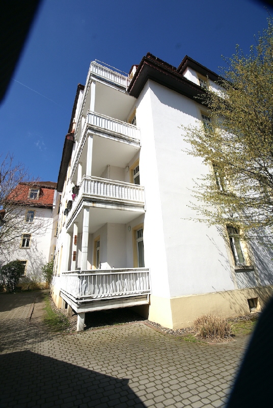 Geb�udeansicht Wohnung Dresden