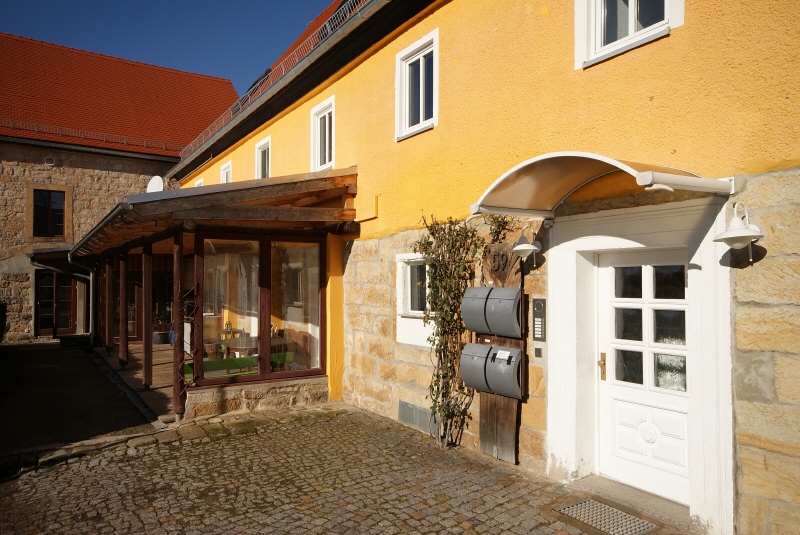 Blick auf Wohnung im EG Haus Struppen