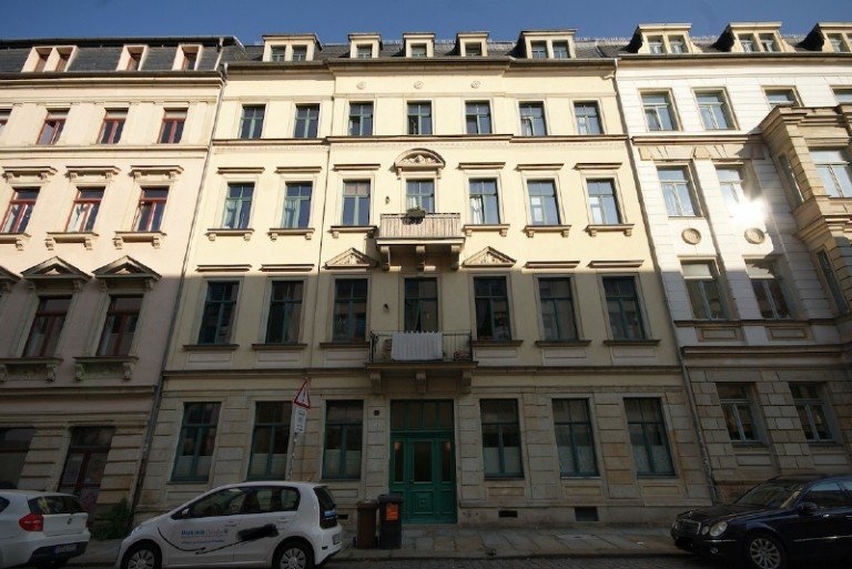 Geb�udeansicht Dresden Wohnung Neustadt - vermietete Studentenbude in gefragter Gegend