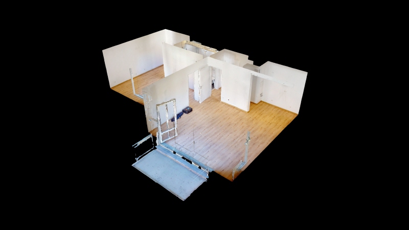 Zweiraumwohnung-Radeberger-Strae-20-Dollhouse-View Wohnung Dresden