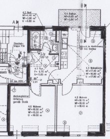Grundriss Sch�ne Wohnung im Dachgeschoss mit Balkon