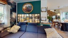 Wohnzimmer Modernes Wohnen in den Weinbergen vor den Toren der Gro�stadt