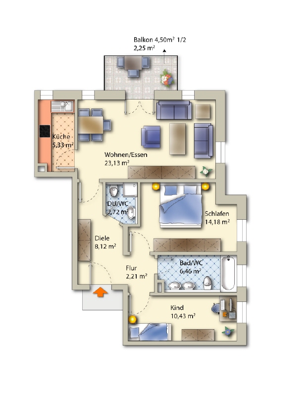 Grundriss Wohnung Dresden