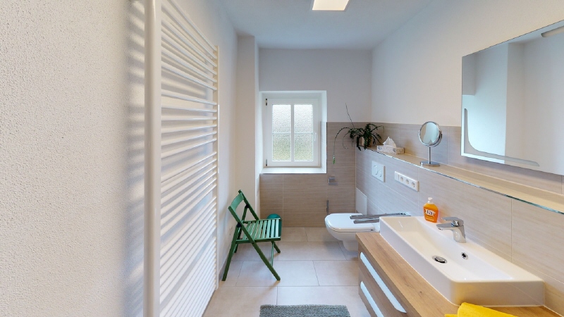 Badezimmer Ferienwohnung Haus Struppen