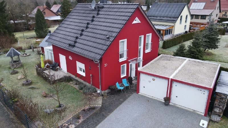 Luftansicht Einfamilienhaus Moritzburg
