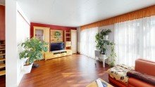 Wohnzimmer Gepflegte Doppelhaush�lfte im Dresdner Norden